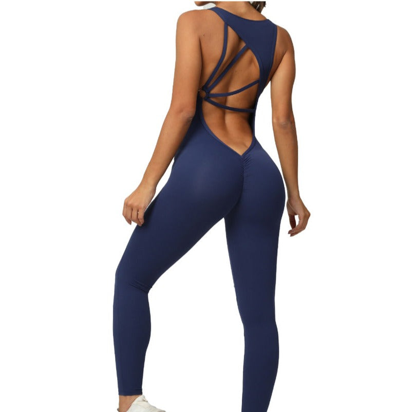 Blue Active wear Bodysuit Romper Leggings  Buy Jumpsuits for Yoga and Gym  Clothing – Baller Babe Active Wear
