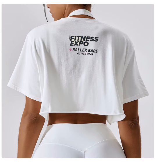 Exclusive AusFitness Expo & Baller Babe Loose Cropped T-Shirt