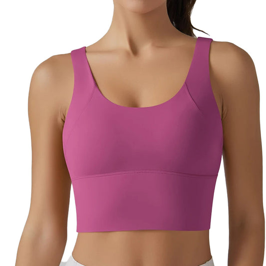 Ivy womens V Back crop top Pink