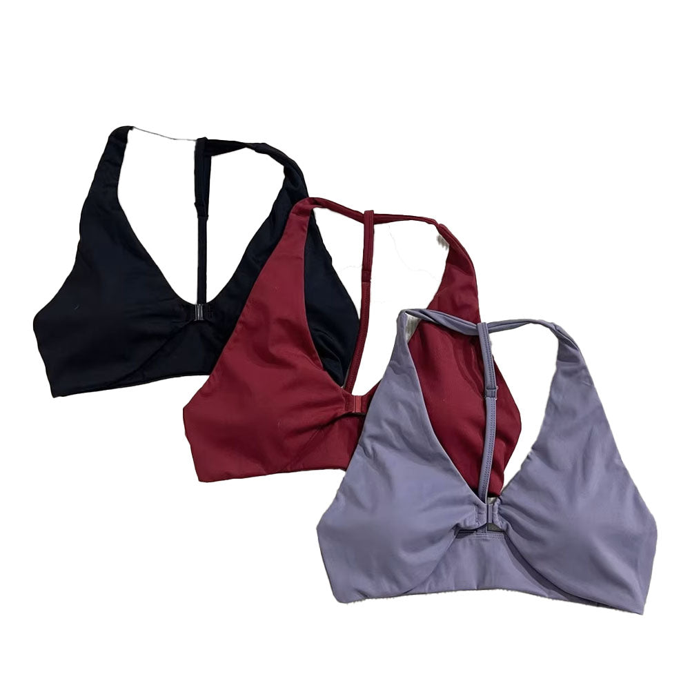 Elevate V-neck Front Button yoga Bra