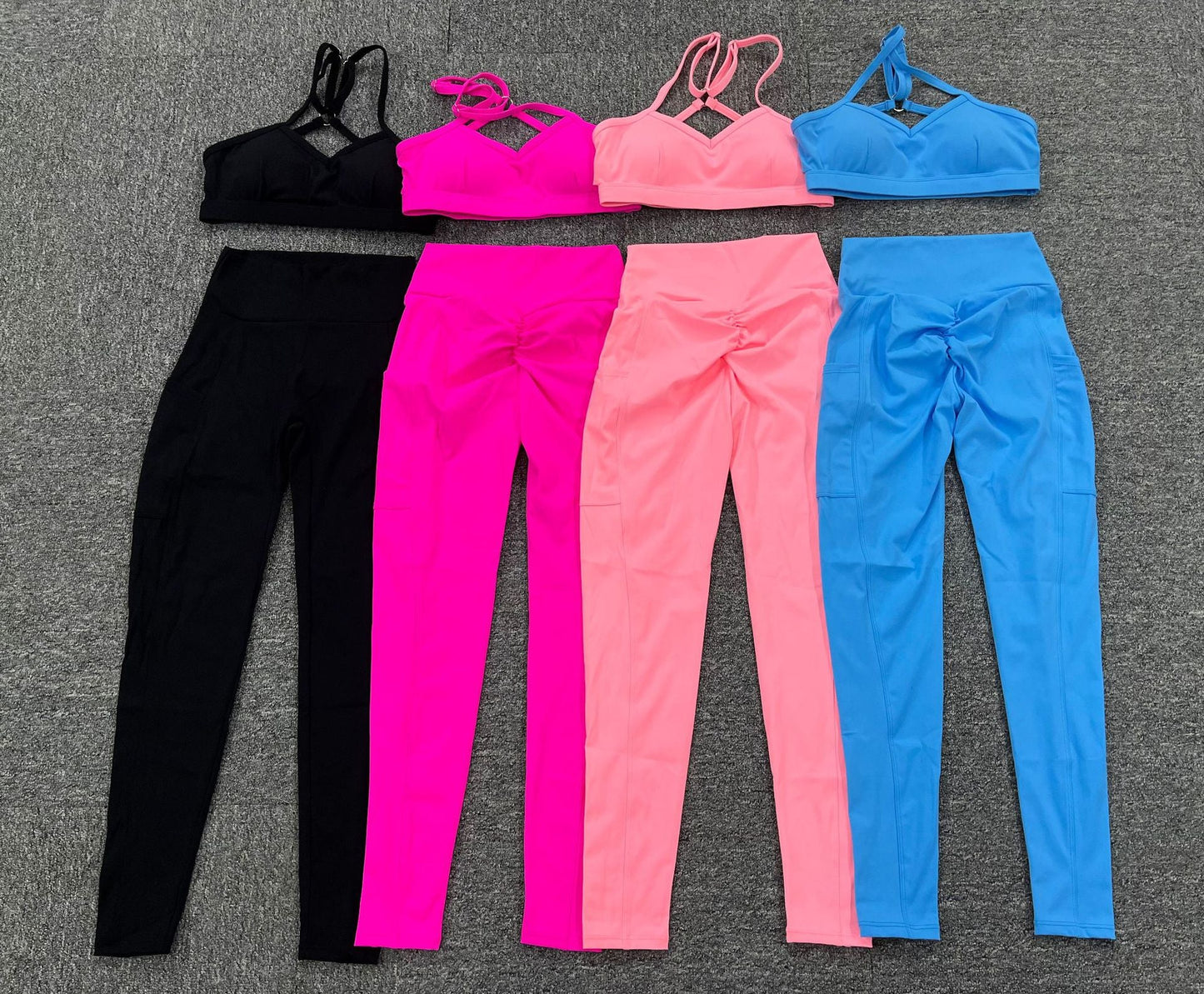 Chicago Leggings And Crop Top Set- Melon