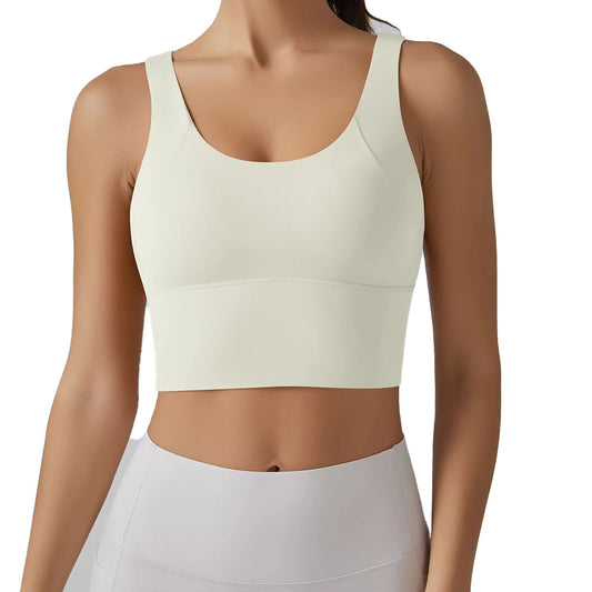 Ivy womens V Back crop top Ivory