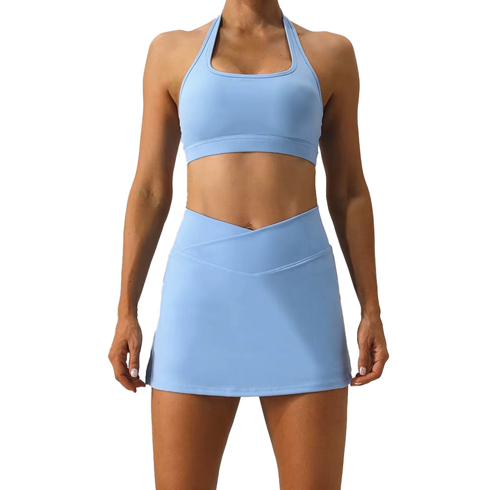 Marcelo 2 Pce Halter Top with Matching Skort