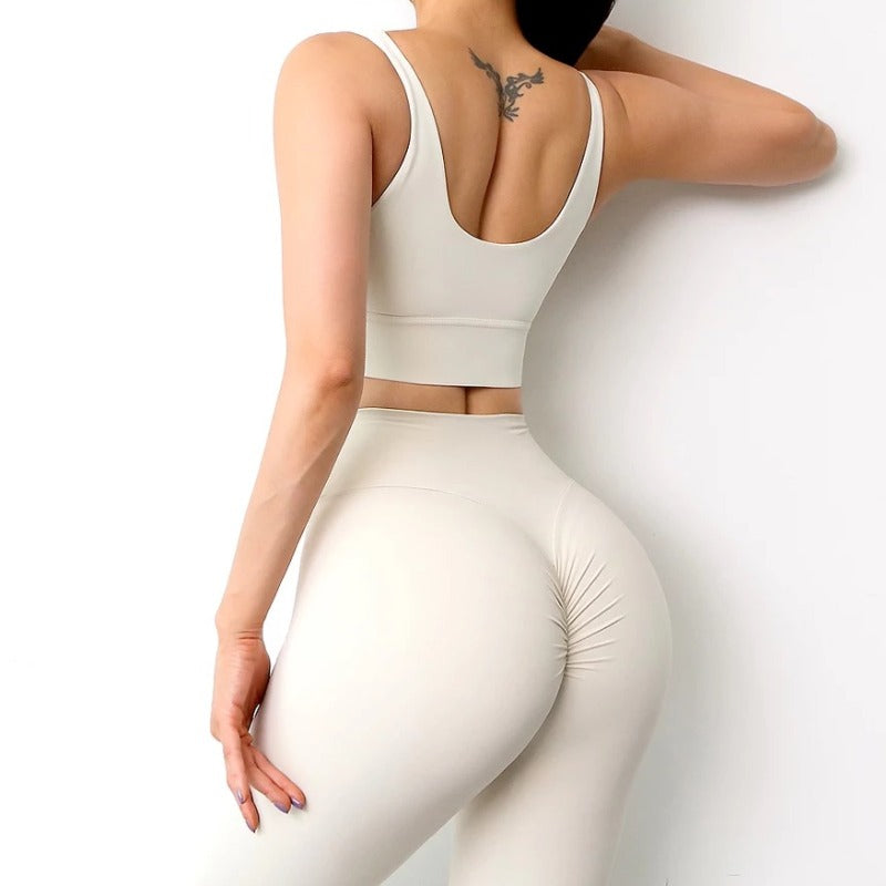 White Tiara Leggings by Baller babe active wear