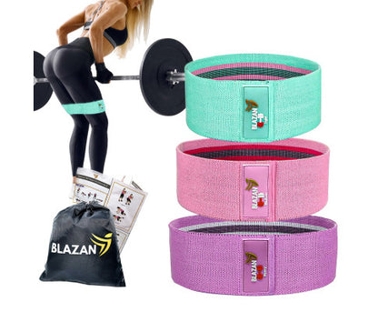 Glute Lifting Booty Burner Resistance Band Set of 3 Small Medium Large