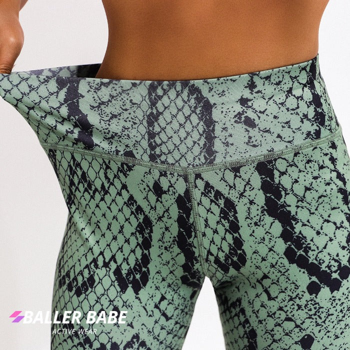 Green sale snake leggings